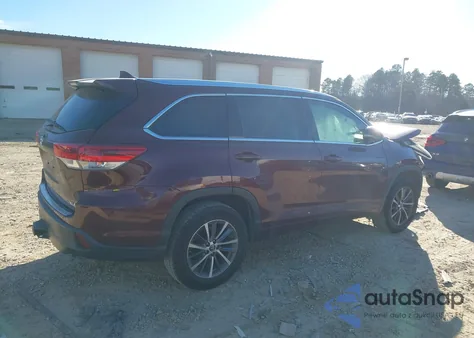 2018 Toyota Highlander Xle из США, поврежденный, VIN 5TDKZRFH1JS276685